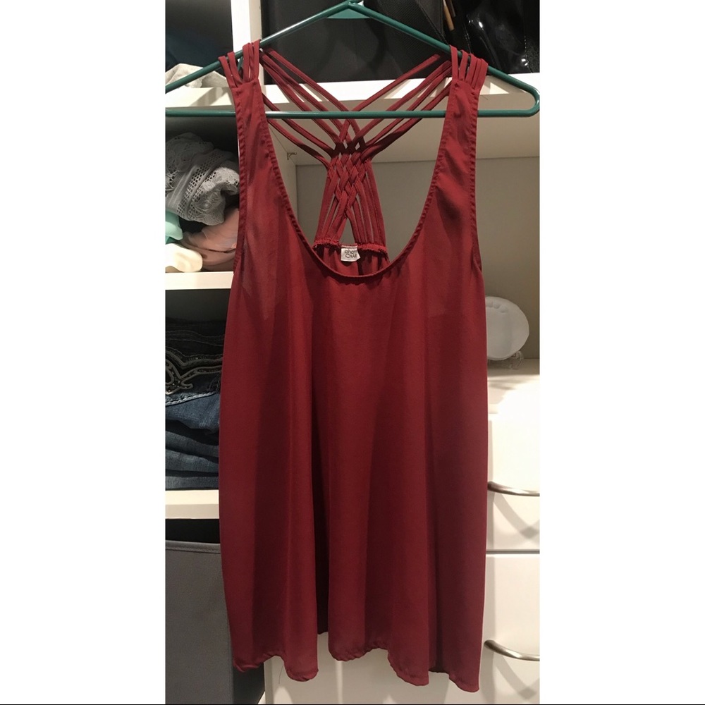 Beautiful deep red top